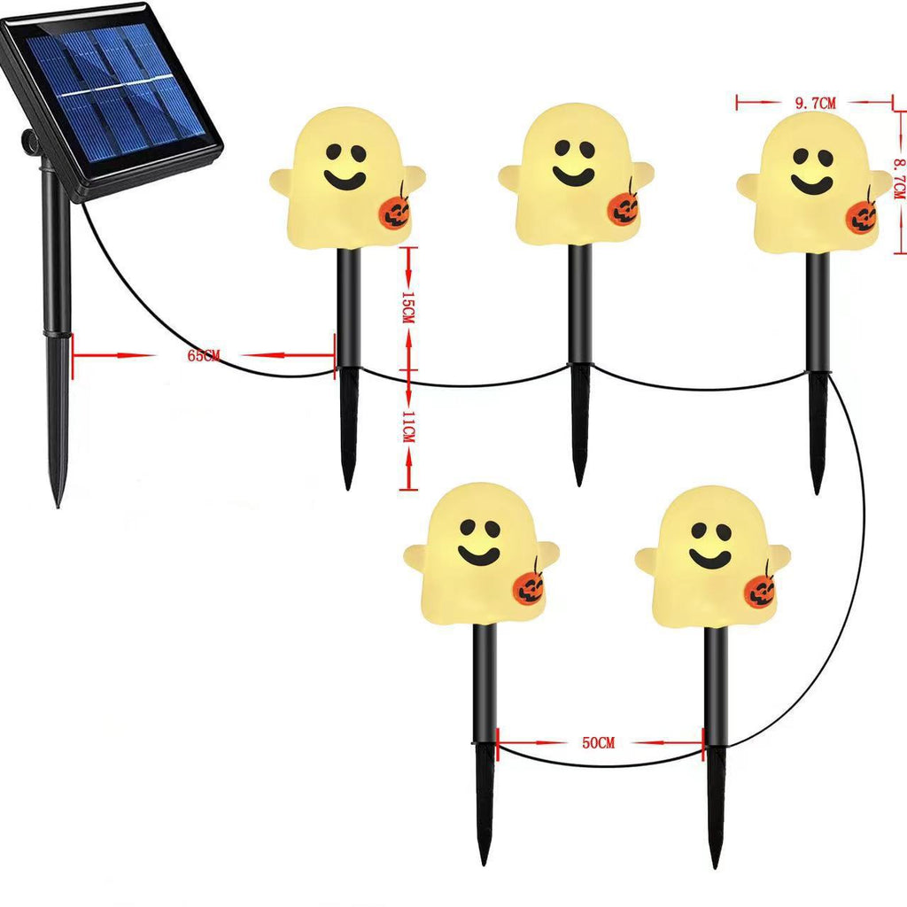 💡Balenie 6 solárnych halloweenskych LED svetiel na zem