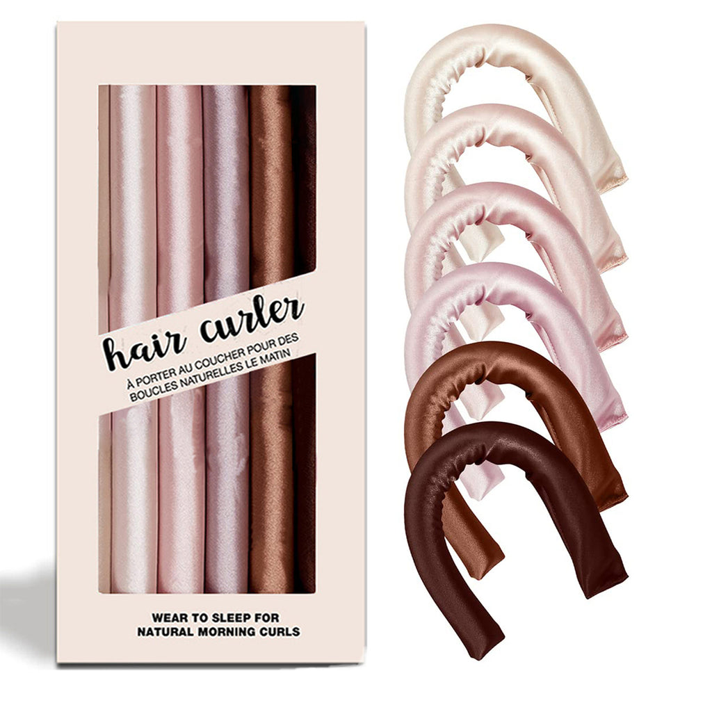 Kulmy Kitsch Rosewood Satin bez ohrevu - Mäkké a jemné kulmy na vlasy (6 ks)