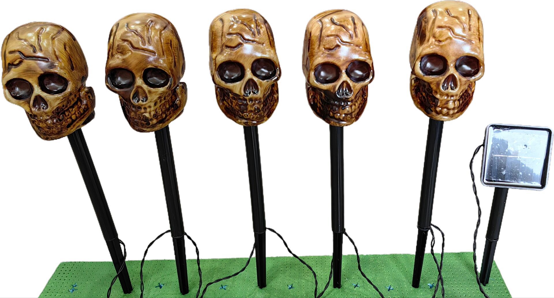 💡Balenie 6 solárnych halloweenskych LED svetiel na zem