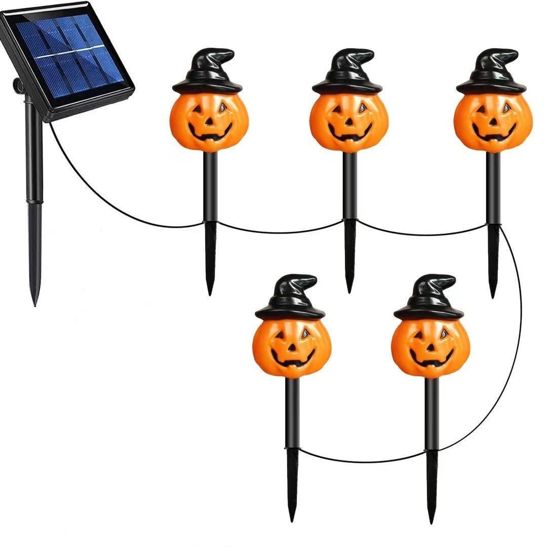 💡Balenie 6 solárnych halloweenskych LED svetiel na zem