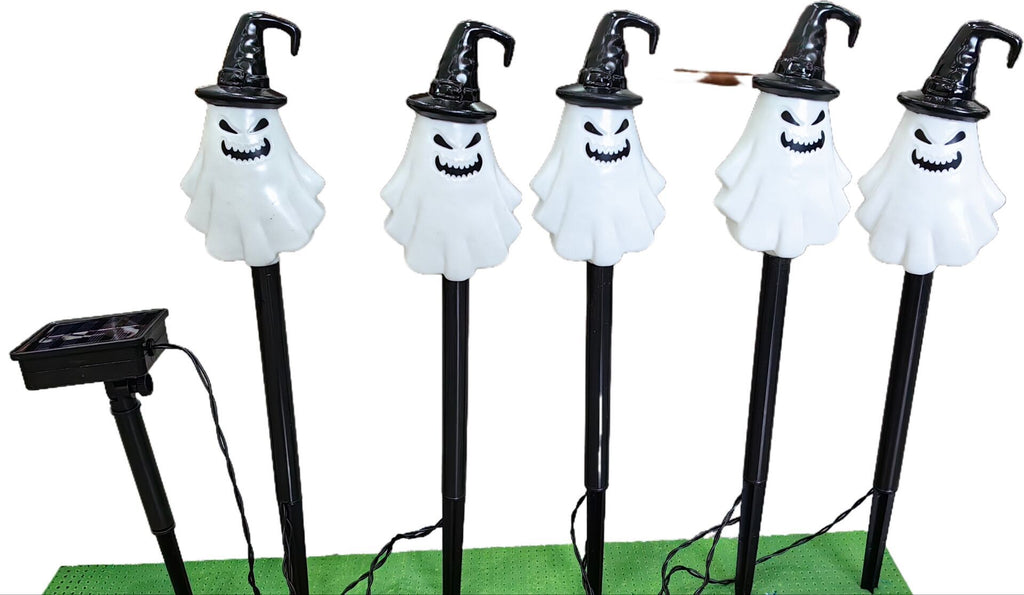 💡Balenie 6 solárnych halloweenskych LED svetiel na zem