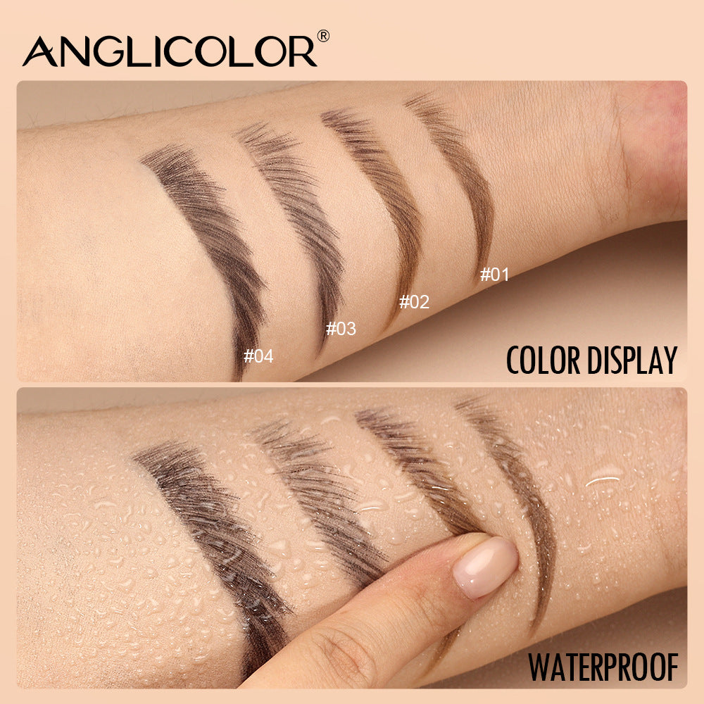 Tekutá pasta na obočie s uhlovým štetcom