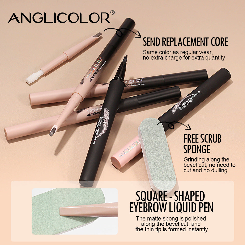 Tekutá pasta na obočie s uhlovým štetcom