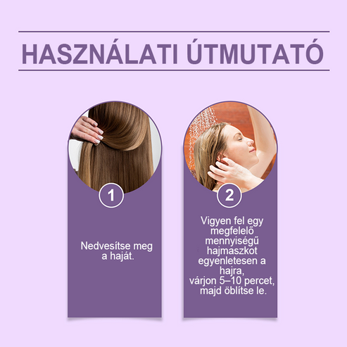 Fialová maska na blond vlasy – odstraňuje žlté tóny, obnovuje lesk a chráni farbu