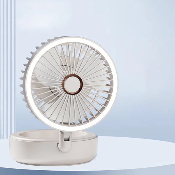 Prenosný skladací ventilátor 4 v 1 so svetlom, výpredaj