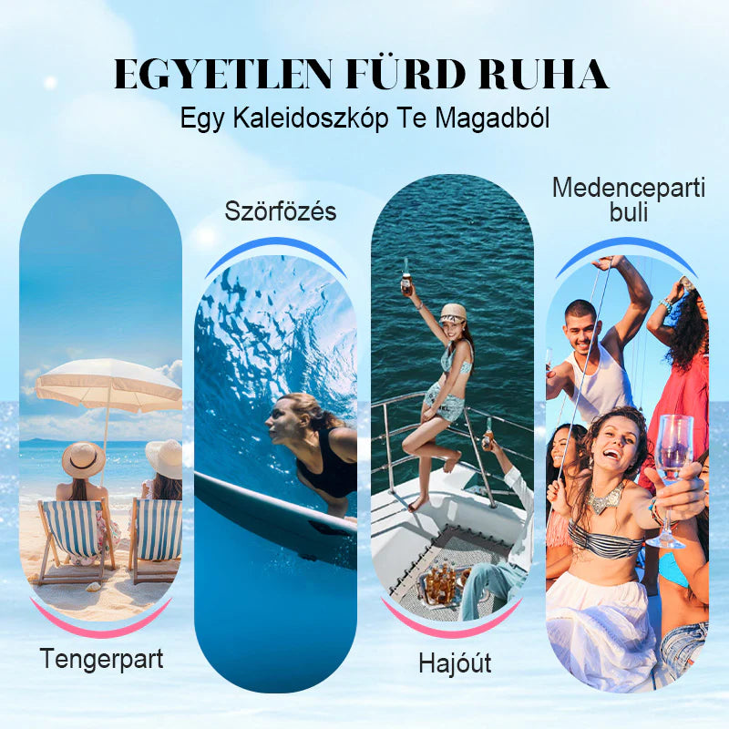 🏖️Dámske módne sexi plavky s potlačou, 3-dielna súprava