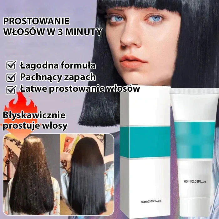 Krém na narovnávanie vlasov s keratínom