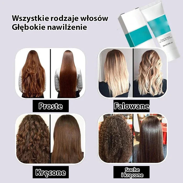 Krém na narovnávanie vlasov s keratínom