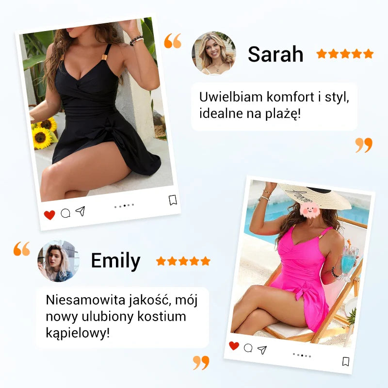 Dámske jednodielne plavecké šaty s korekciou bruška
