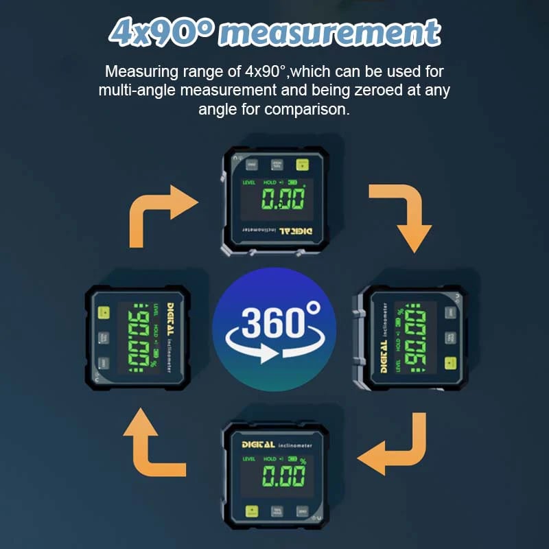 🔥Elektronický digitálny vodováha a uhlový merací prístroj🛠️