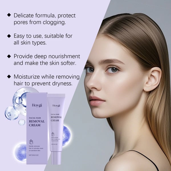 ✨Jemný a bezbolestný krém na odstraňovanie chĺpkov na tvári