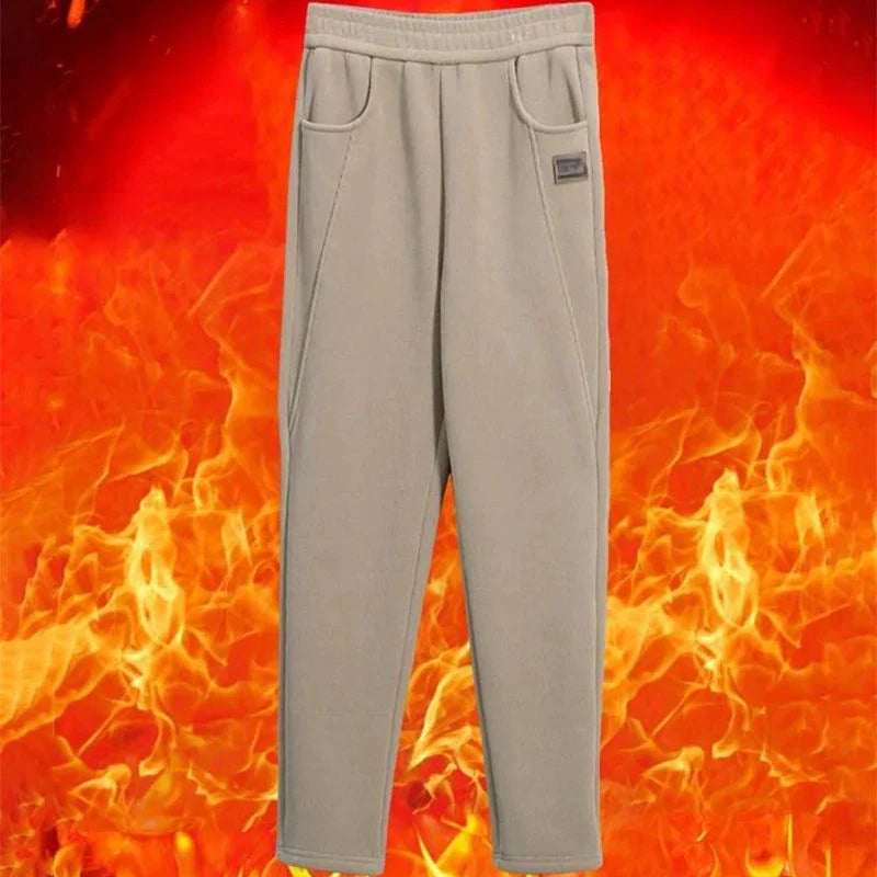 👖Teplé nohavice s vysokým pásom a vlnenou podšívkou