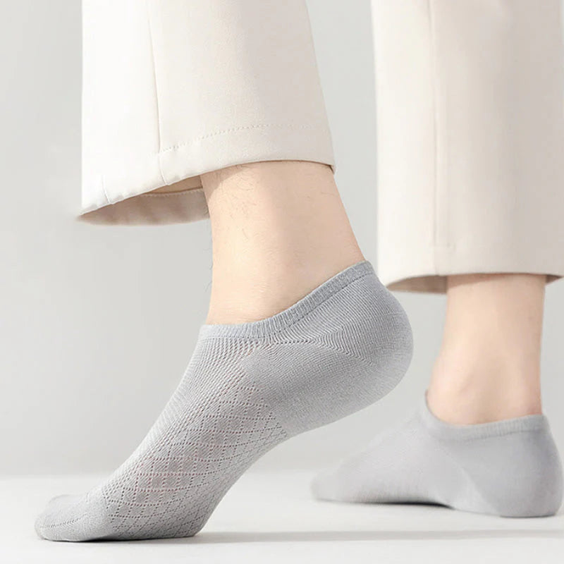 Pánske sieťované ponožky v jednofarebnom prevedení - priedušné a odvádzajúce vlhkosť