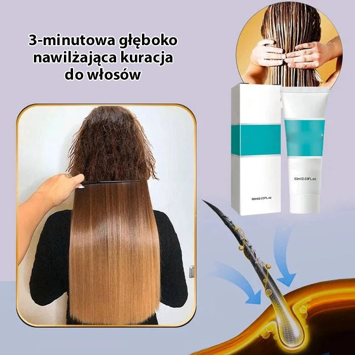 Krém na narovnávanie vlasov s keratínom