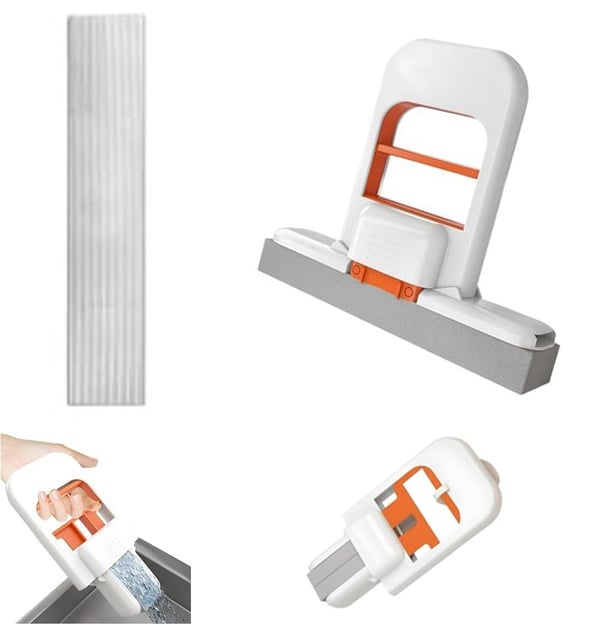 LAST DAY SALE 49% OFF - 2025 New Mini Foldable Desktop Mop - Durable Hands-Free Lazy Mop