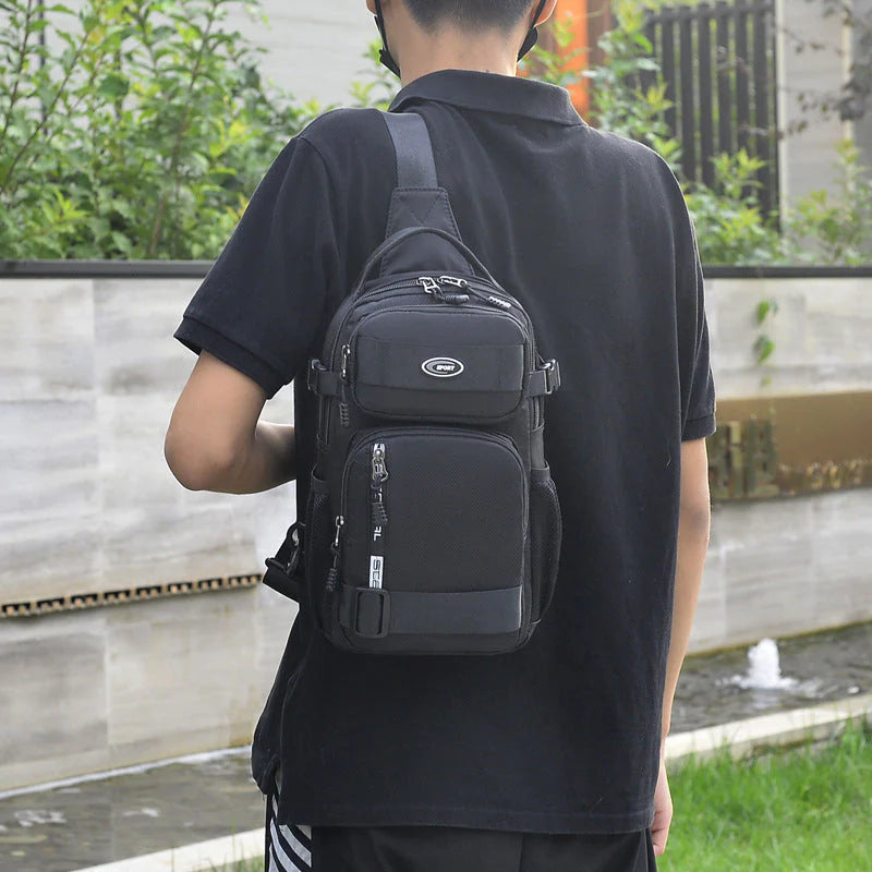 👜Nastaviteľná oxfordská látková ležérna taška na hrudník