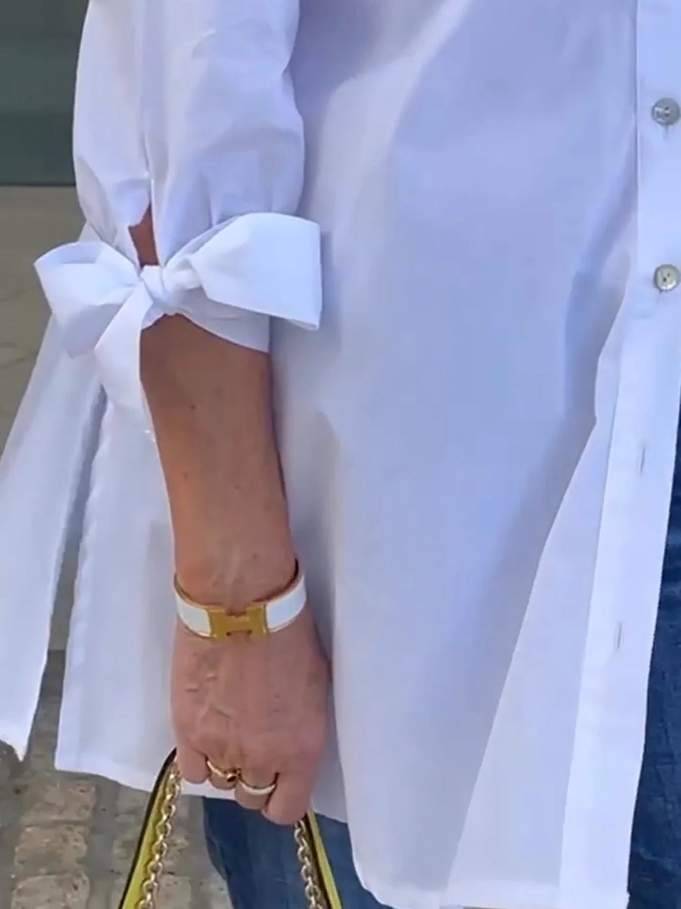 ✨Dlhé bavlnené košeľové bundy v jednofarebných farbách pre ženy