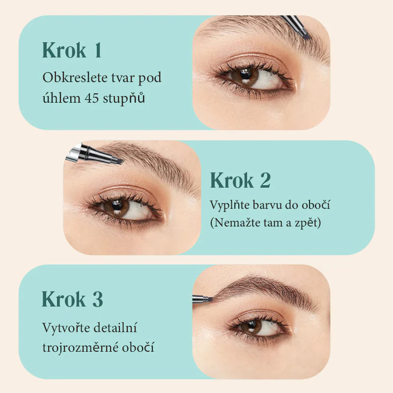 🔥🔥Viacúčelová ceruzka na obočie so 4 hrotmi (2 ks)
