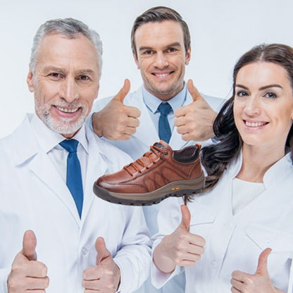 【🎁50% kedvezmény ma - ne hagyd ki】 Ergonomikus kialakítású ortopéd cipő - kiváló minőségű bőr + kézzel varrott 👞