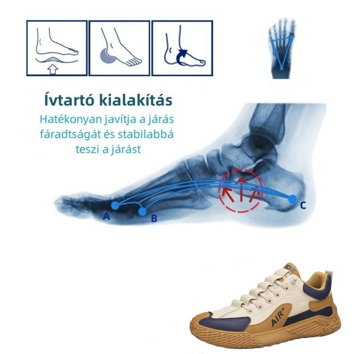 【🎁 Ma 50% kedvezmény - ne hagyd ki】 Ergonomikus kialakítású ortopéd cipő - minőségi bőr + kézi varrás 👞