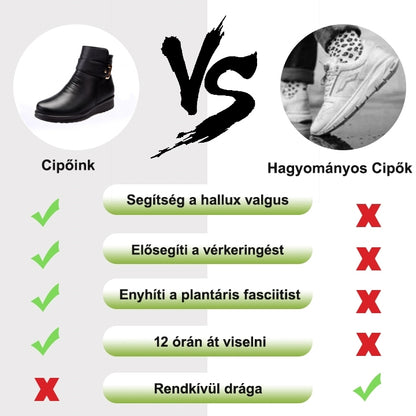 (❄️Utolsó nap az 50%-os kedvezményért) – Ne hagyd ki! ⏰ – Puha és kényelmes valódi gyapjú női cipő lábboltozat-támasztással a könnyebb járás érdekében.