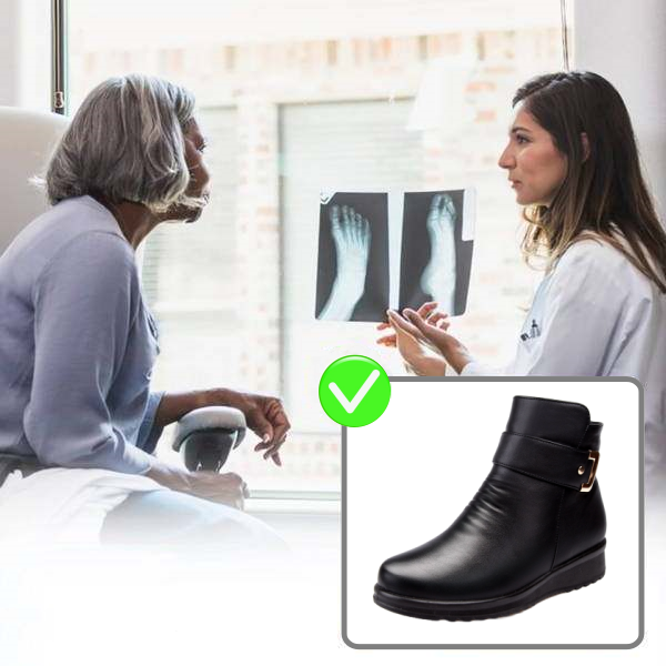 (❄️Utolsó nap az 50%-os kedvezményért) – Ne hagyd ki! ⏰ – Puha és kényelmes valódi gyapjú női cipő lábboltozat-támasztással a könnyebb járás érdekében.