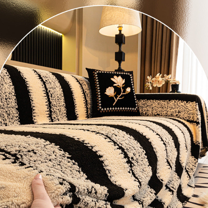 Мек плюшен противоплъзгащ калъф за диван