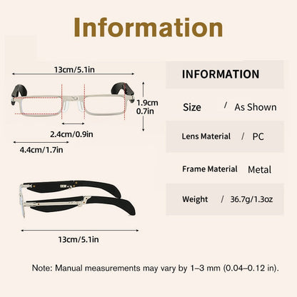 👓Сгъваеми очила за четене с филтър за синя светлина в калъф