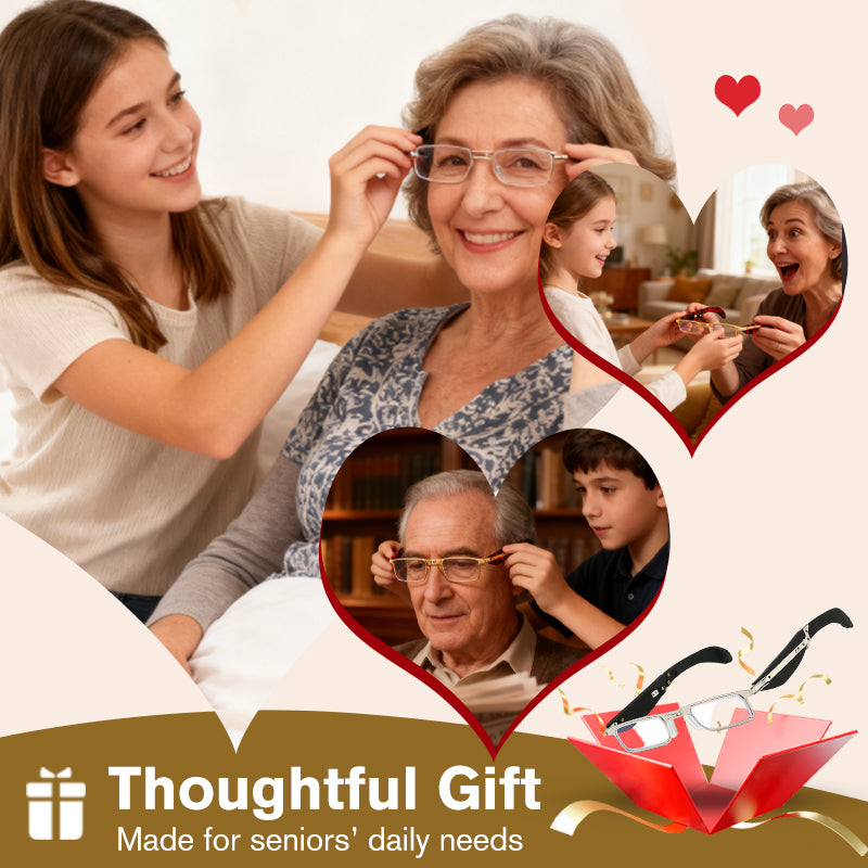 👓Сгъваеми очила за четене с филтър за синя светлина в калъф