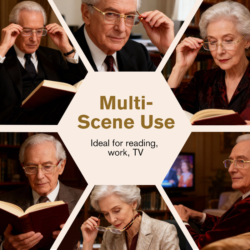 👓Сгъваеми очила за четене с филтър за синя светлина в калъф