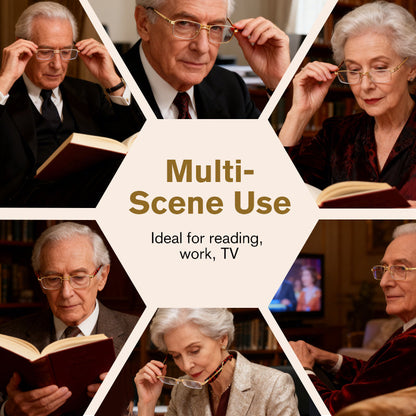 👓Сгъваеми очила за четене с филтър за синя светлина в калъф