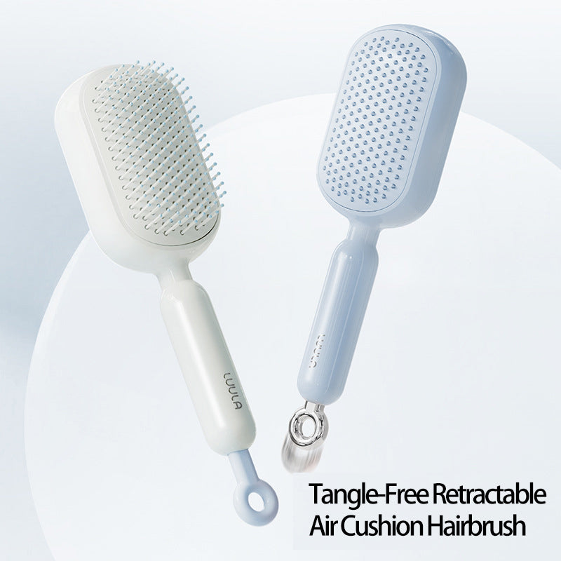 Retractable Air Cushion Hairbrush with Massage Function